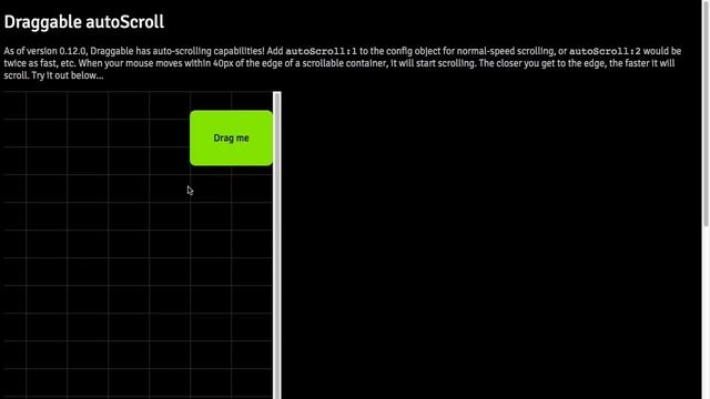Draggable: autoScroll смотреть онлайн