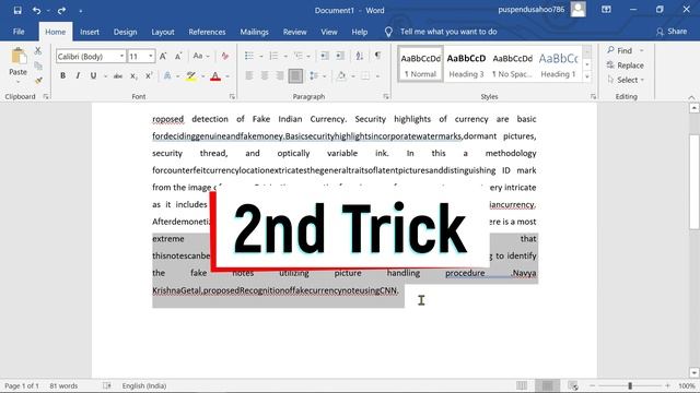 How to solve Extra spacing problem in MS Word || Remove Extra Space || Extra Spacing between word смотреть онлайн