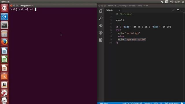 Shell Scripting Tutorial for Beginners 8 - Logical 'AND' Operator смотреть онлайн