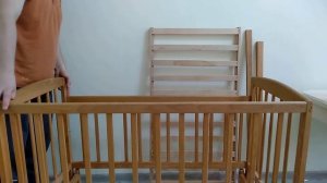 Как собрать детскую кроватку без чертежа за 7 минут при помощи гайковерта.