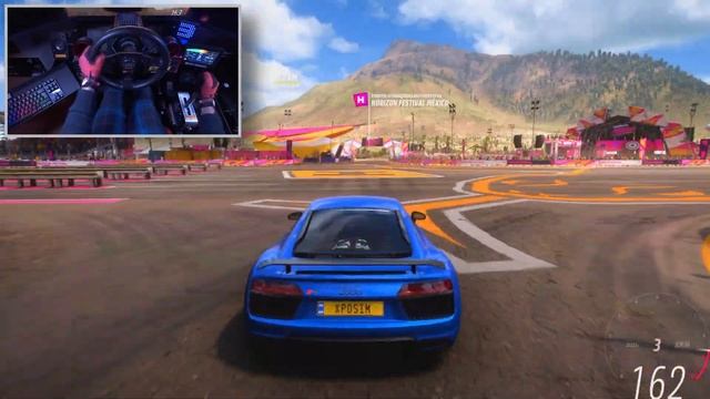 FORZA HORIZON 5 - AUDI R8 V10 PLUS | THRUSTMASTER T818 смотреть онлайн