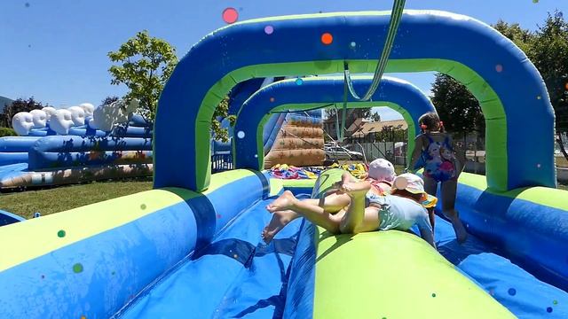 Гигантская Надувная Горка/ надувные аттракционы Wet And Dry Inflatable Park