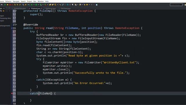 Read and Write file | Interface | Implementation | Server & Client | RMI смотреть онлайн