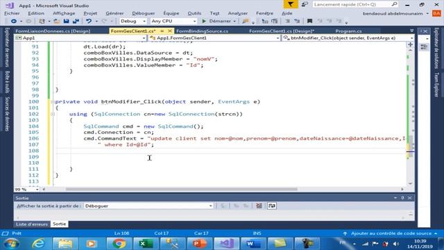 Partie1 ADO.NET button CRUD connected mode insert update delete смотреть онлайн