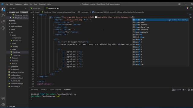 3- Page de detail Tailwindcss vuejs смотреть онлайн