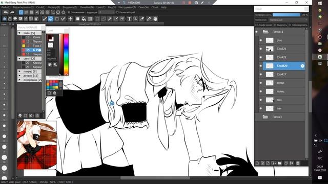 [ SPEEDPAINT ] manga Couple | MediBang Paint Pro смотреть онлайн