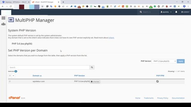 WordPress PHP Güncelleme - cPanel Versiyon Update - PHP Sürüm Yükseltme - WPSiteKur смотреть онлайн
