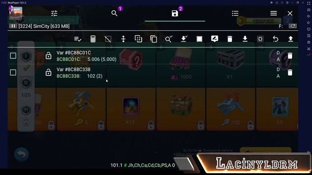 Simcity Buildit Platinum Keys - Gold Keys - Cash Hack - Game Guardian Hile #simcity #hack #oyun