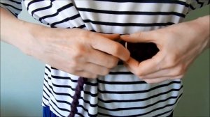 Как завязывать пояс с двумя кольцами / How to tie a double D-ring belt