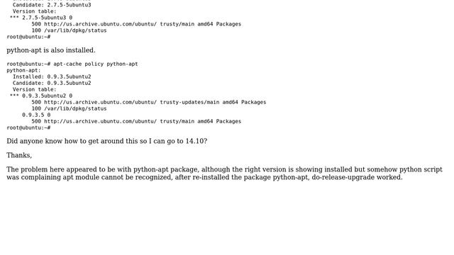 Ubuntu: do-release-upgrade complains no module namedd apt (2 Solutions!!) смотреть онлайн