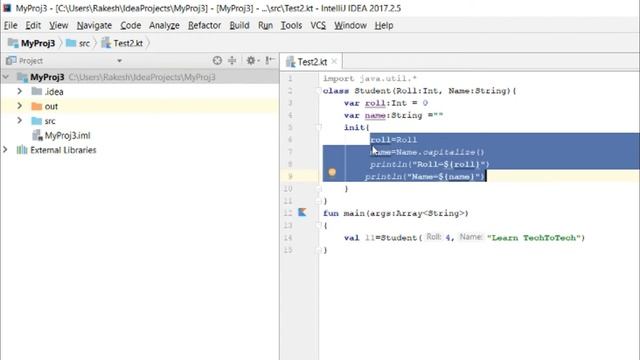 Kotlin Programming Language #13(Using IntelliJ): Concept of Primary Constructor in Kotlin смотреть онлайн