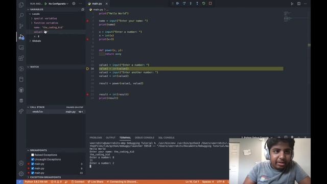 VSCode Debugging In-Depth Tutorial смотреть онлайн
