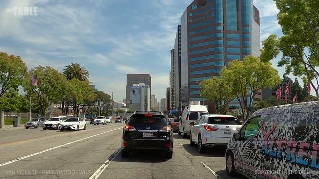 [4K] Driving San Vicente Boulevard, Brentwood, Wilshire Boulevard, Los Angeles, California, 4K UHD смотреть онлайн
