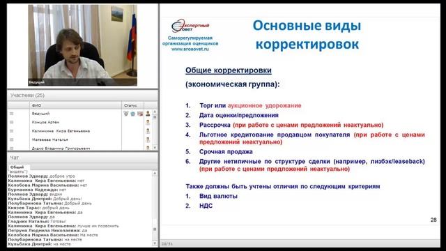 Корректировки при оценке смотреть онлайн