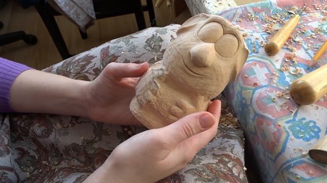 Резьба по дереву. Домовёнок Бубик (процесс) смотреть онлайн