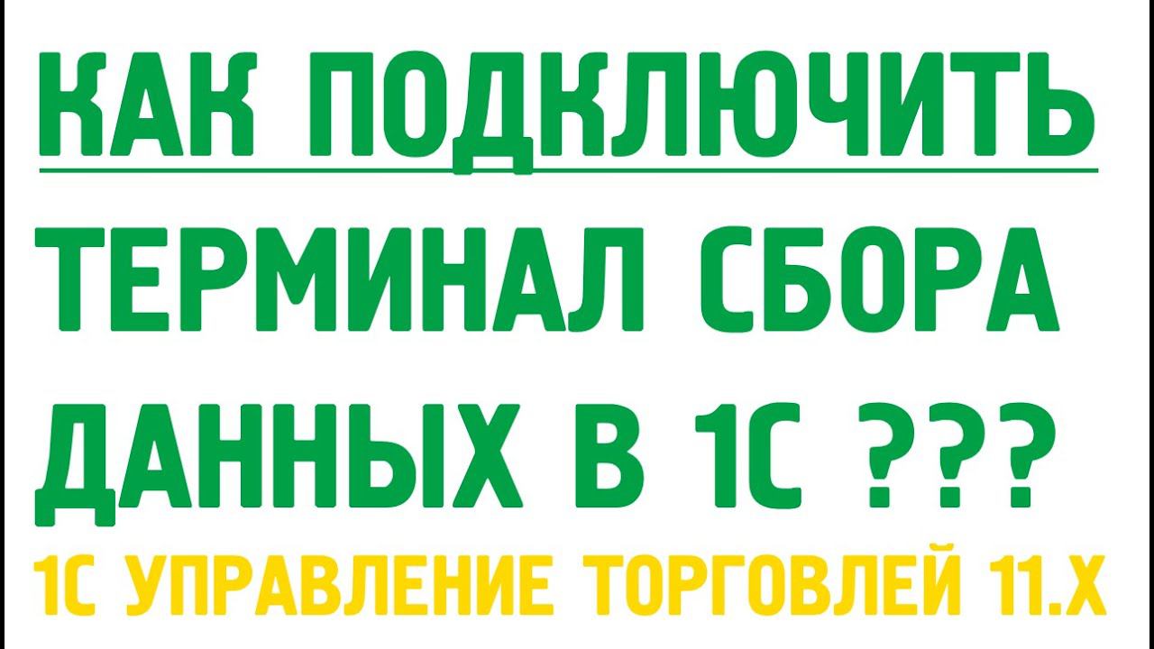 Терминал сбора данных в 1С Управление торговлей 11. Как подключить? смотреть онлайн