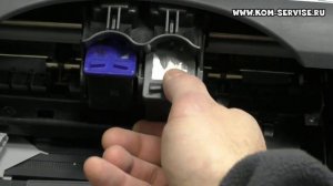 Как вытащить и вставить картридж в струйный принтер или МФУ HP