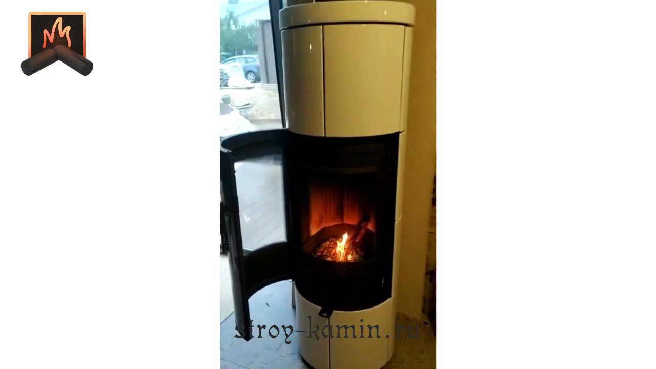 Большая отопительная печь-камин современного стиля Soria Akum (Romotop) в СНТ Ручеек - строительство