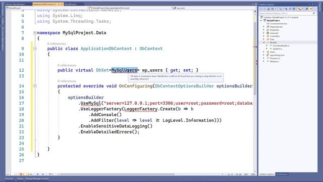 Create Connection with MySqlDatabase in ASP.NET CORE смотреть онлайн