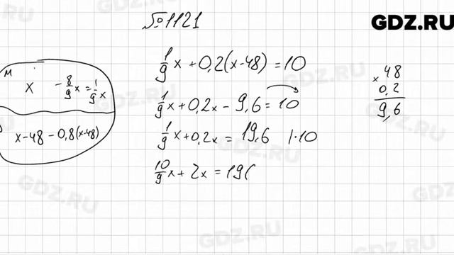 № 1121 - Алгебра 7 класс Мерзляк смотреть онлайн