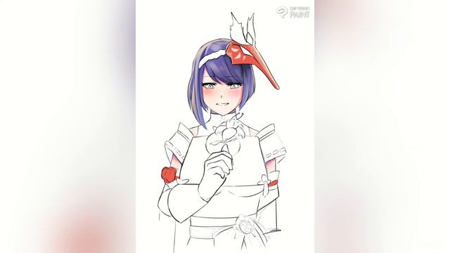 Speedpaint Genshin Impact Sara - Clip studio смотреть онлайн