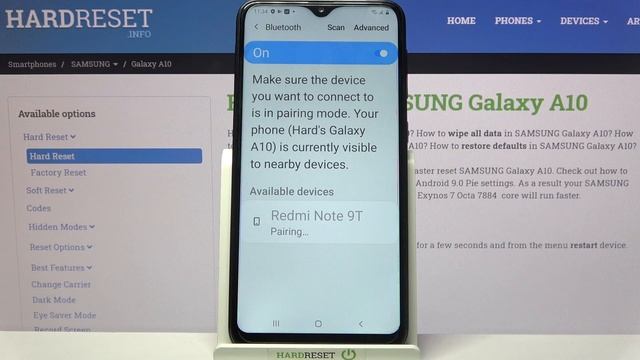 How to Connect Bluetooth Device on SAMSUNG Galaxy A10 – Bluetooth Connection смотреть онлайн