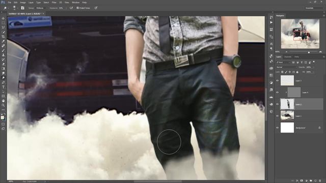 smoke style photo manipulation | photoshop tutorial cs6/cc смотреть онлайн