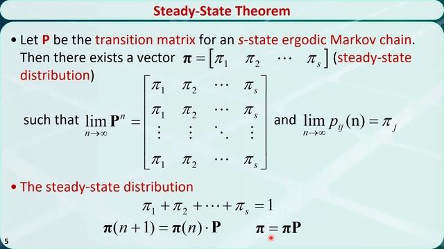 Operations Research 13D: Markov Chain Steady-State Theorem смотреть онлайн