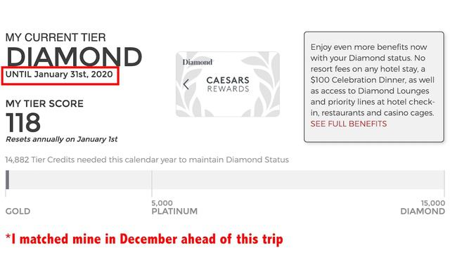 Status Matching in Las Vegas — Turning My Amex Platinum into Caesars Diamond (and Free Food) смотреть онлайн