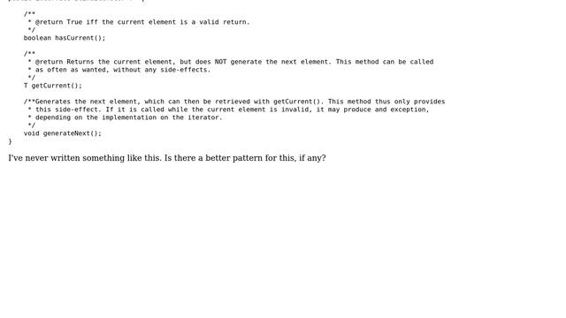 Code Review: Iterator-Pattern for an iterator that returns one objects that changes смотреть онлайн