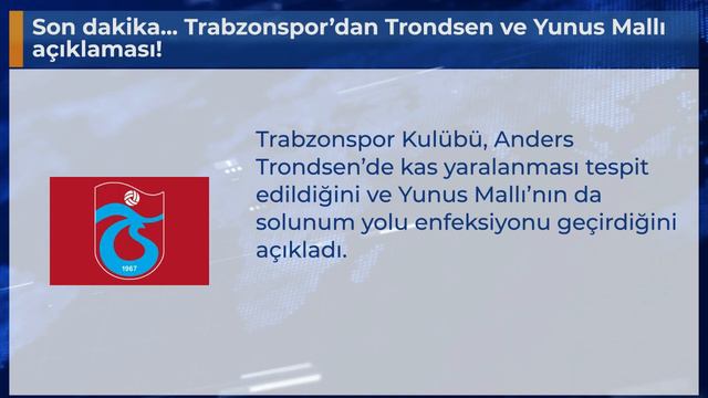 Son dakika... Trabzonspor’dan Trondsen ve Yunus Mallı açıklaması! смотреть онлайн