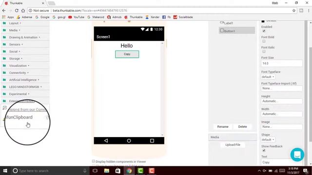 Copy Button For Thunkable | Thunkable Tutorial | Copy To Clipboard | Hindi |