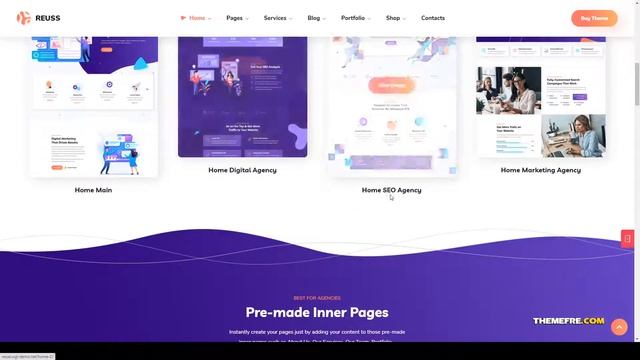 Reuss - SEO Marketing Agency WordPress Theme digital marketing marketing Build Website смотреть онлайн