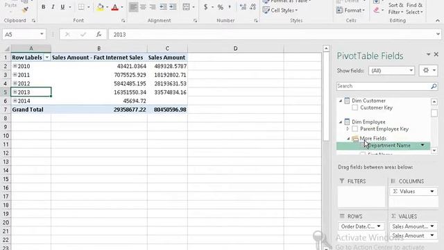 04 Create Excel Report from MS SQL Server Using Analysis Service Method3 смотреть онлайн