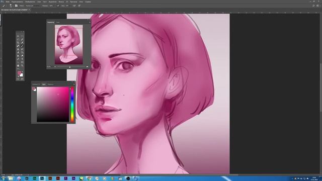 Шокирующий розовый цвет| Speedpaint Natalie Portman смотреть онлайн