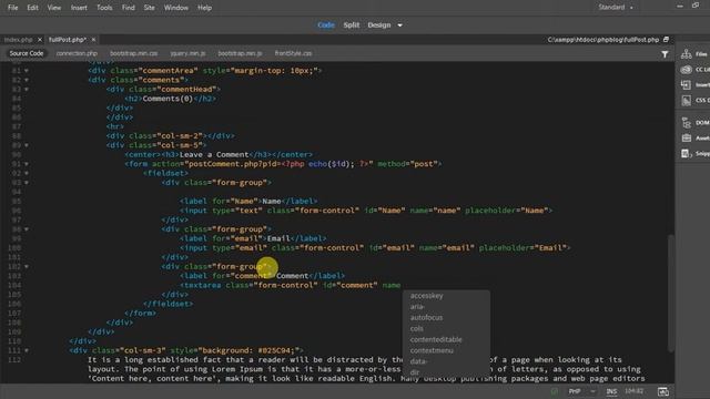PHP Blog part 15 Designing Comment Section смотреть онлайн