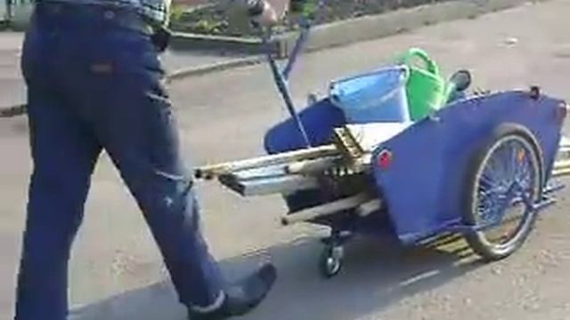 Перевозка длинномерных грузов на тележке Везун-1.AVI смотреть онлайн