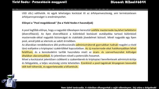 Yield Nodes - prezentáció magyarul / 1 hónapos jelentés смотреть онлайн