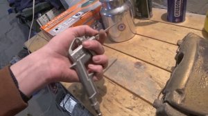 Обман уже на коробке! Пескоструйный пистолет.