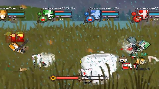 Castle Crashers Playthrough Part 3 (CrimsonChino, Thatcoolbean, Wargasm, Shadow) смотреть онлайн