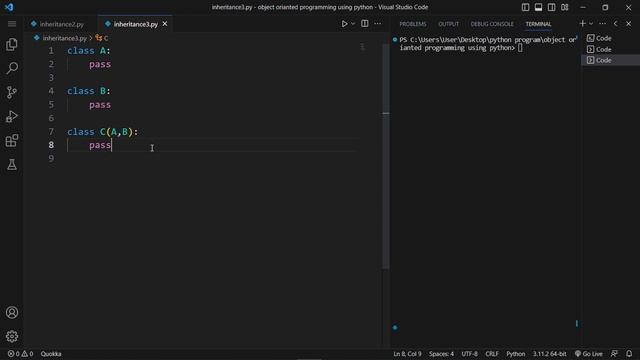 multiple inheritance in Python ?? | Python Programing #71 | By AKSD SOLUTION смотреть онлайн