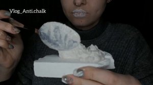 рубрика: по просьбе.        сухой пиленый мел в меловой пасте. Асмер, asmr, хруст, chalk, MUKBANG