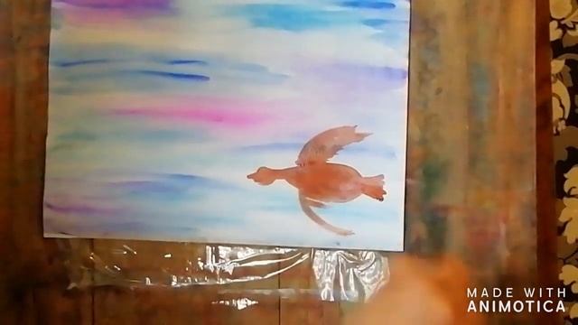 Основы композиции. Рисуем полет птиц. смотреть онлайн