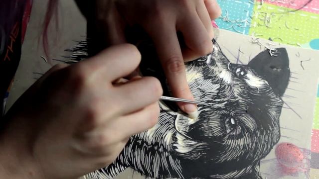 Linocut Process: Hugo | From carving to printing смотреть онлайн