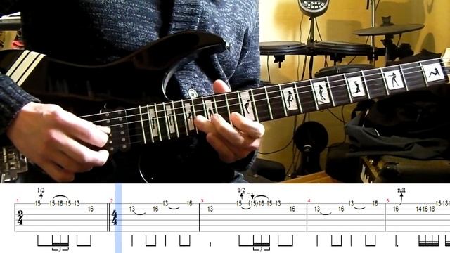 Ghost - Respite On The Spitalfields guitar solo lesson (with tablatures and backing tracks) смотреть онлайн