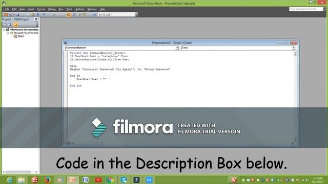 Password System with VBA Macro (PowerPoint) смотреть онлайн