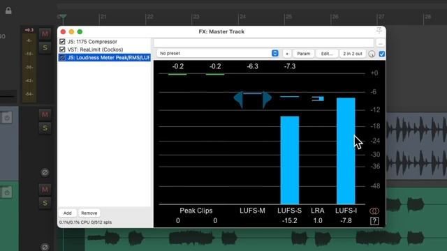ReaLimit Limiter Plugin in REAPER смотреть онлайн