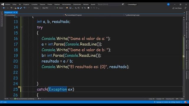 Programacion Orientada a Objetos : Excepciones Parte 2 смотреть онлайн