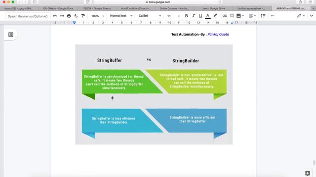 14 Difference between String Buffer & Builder with Explanation смотреть онлайн