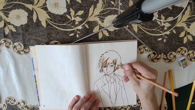 рисую аниме арт в скетчбуке | draw anime art смотреть онлайн
